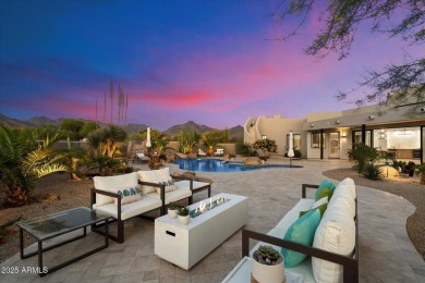 Discover Modern Desert Luxury, set on a private 1.52-ACRE on The Country Club At DC Ranch in Arizona - for sale on GolfHomes.com, golf home, golf lot