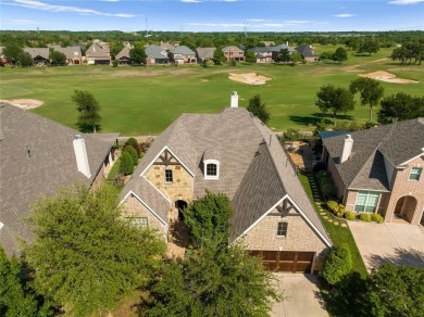 This exquisite, customized Drees one-story brick and stone on Lantana Golf Club in Texas - for sale on GolfHomes.com, golf home, golf lot