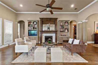 This exquisite, customized Drees one-story brick and stone on Lantana Golf Club in Texas - for sale on GolfHomes.com, golf home, golf lot
