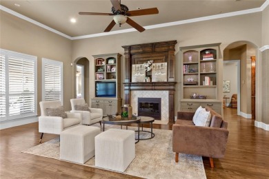 This exquisite, customized Drees one-story brick and stone on Lantana Golf Club in Texas - for sale on GolfHomes.com, golf home, golf lot