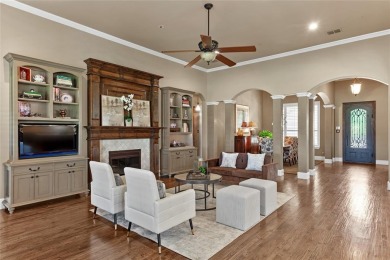 This exquisite, customized Drees one-story brick and stone on Lantana Golf Club in Texas - for sale on GolfHomes.com, golf home, golf lot