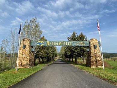 Gorgeous Valley and Mountain views with mature pine trees on Meadowcreek Golf Resort in Idaho - for sale on GolfHomes.com, golf home, golf lot