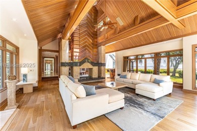 Stately, Sound front home with Ocean views. 199 ft of Waterfront on Oyster Reef Golf Course in South Carolina - for sale on GolfHomes.com, golf home, golf lot