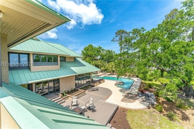 Stately, Sound front home with Ocean views. 199 ft of Waterfront on Oyster Reef Golf Course in South Carolina - for sale on GolfHomes.com, golf home, golf lot