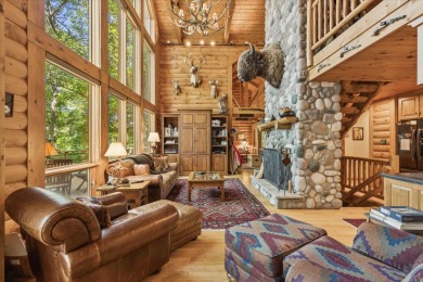 Exquisite Lakefront Log Cabin in Hideaway Hills - A Rare Find on on Hide-A-Way Hills Golf Club in Ohio - for sale on GolfHomes.com, golf home, golf lot