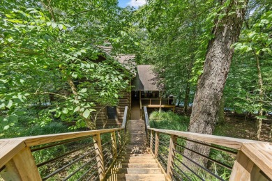 Exquisite Lakefront Log Cabin in Hideaway Hills - A Rare Find on on Hide-A-Way Hills Golf Club in Ohio - for sale on GolfHomes.com, golf home, golf lot
