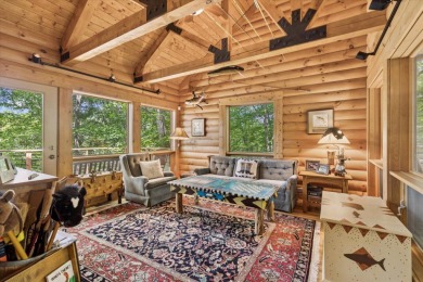 Exquisite Lakefront Log Cabin in Hideaway Hills - A Rare Find on on Hide-A-Way Hills Golf Club in Ohio - for sale on GolfHomes.com, golf home, golf lot