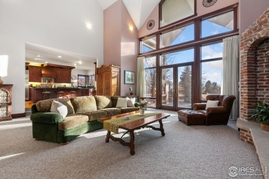 Arriving at this stunning 9,523SF luxury custom-built home on Ptarmigan Golf Course in Colorado - for sale on GolfHomes.com, golf home, golf lot