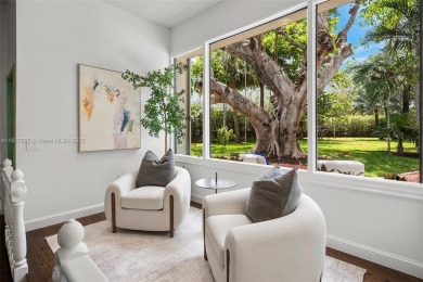 Rare mediterranean estate exuding sophistication and beach vibes on Miami Beach Golf Club in Florida - for sale on GolfHomes.com, golf home, golf lot