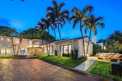 Rare mediterranean estate exuding sophistication and beach vibes on Miami Beach Golf Club in Florida - for sale on GolfHomes.com, golf home, golf lot