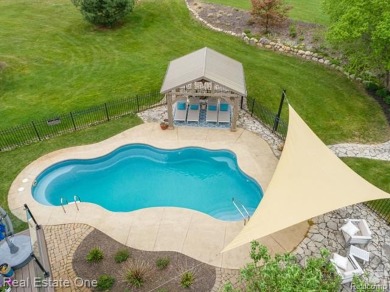 Nestled at end of a cul-de-sac this Spectacular-Built Home is on Prestwick Village Golf Club in Michigan - for sale on GolfHomes.com, golf home, golf lot