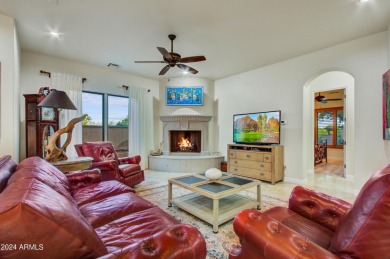 Welcome to this exceptional 4 bedroom, 4 bathroom villa in the on Superstition Mountain Club - Lost Gold in Arizona - for sale on GolfHomes.com, golf home, golf lot