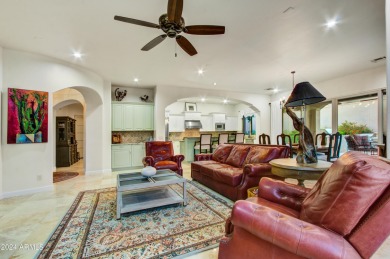 Welcome to this exceptional 4 bedroom, 4 bathroom villa in the on Superstition Mountain Club - Lost Gold in Arizona - for sale on GolfHomes.com, golf home, golf lot