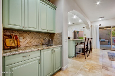 Welcome to this exceptional 4 bedroom, 4 bathroom villa in the on Superstition Mountain Club - Lost Gold in Arizona - for sale on GolfHomes.com, golf home, golf lot