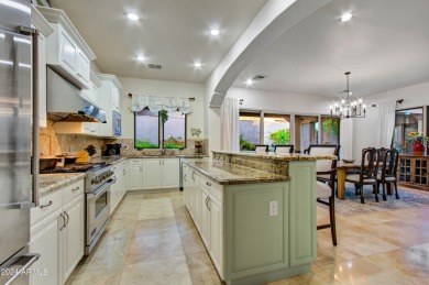 Welcome to this exceptional 4 bedroom, 4 bathroom villa in the on Superstition Mountain Club - Lost Gold in Arizona - for sale on GolfHomes.com, golf home, golf lot