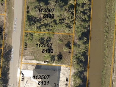 Approximately 80 ft. of canal frontage on the New London on Bobcat Trail Golf Club in Florida - for sale on GolfHomes.com, golf home, golf lot