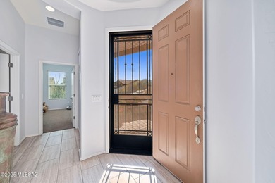 Discover modern desert living in this stunning 2 bedroom, 2.5 on Canoa Ranch Golf Club in Arizona - for sale on GolfHomes.com, golf home, golf lot