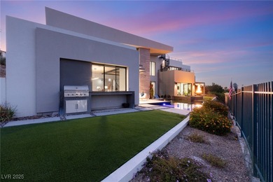 Built by Blue Heron, this modern architectural masterpiece in on Rio Secco Golf Club in Nevada - for sale on GolfHomes.com, golf home, golf lot