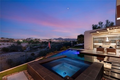 Built by Blue Heron, this modern architectural masterpiece in on Rio Secco Golf Club in Nevada - for sale on GolfHomes.com, golf home, golf lot