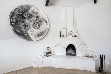 Live inside a work of art in this Artist's Dream Dwelling in on Taos Country Club in New Mexico - for sale on GolfHomes.com, golf home, golf lot