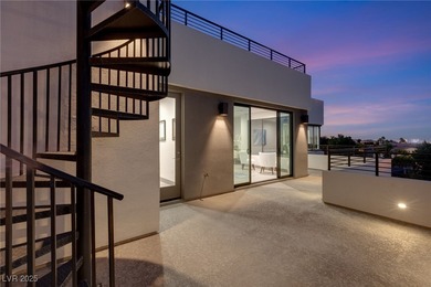 Built by Blue Heron, this modern architectural masterpiece in on Rio Secco Golf Club in Nevada - for sale on GolfHomes.com, golf home, golf lot