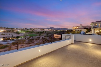 Built by Blue Heron, this modern architectural masterpiece in on Rio Secco Golf Club in Nevada - for sale on GolfHomes.com, golf home, golf lot