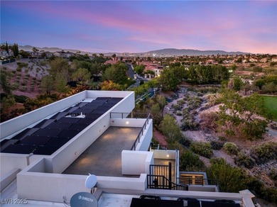 Built by Blue Heron, this modern architectural masterpiece in on Rio Secco Golf Club in Nevada - for sale on GolfHomes.com, golf home, golf lot