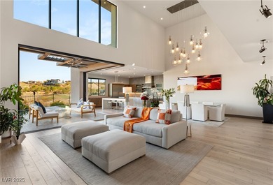 Built by Blue Heron, this modern architectural masterpiece in on Rio Secco Golf Club in Nevada - for sale on GolfHomes.com, golf home, golf lot