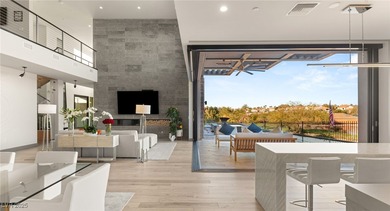 Built by Blue Heron, this modern architectural masterpiece in on Rio Secco Golf Club in Nevada - for sale on GolfHomes.com, golf home, golf lot