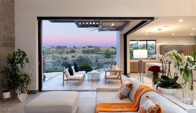 Built by Blue Heron, this modern architectural masterpiece in on Rio Secco Golf Club in Nevada - for sale on GolfHomes.com, golf home, golf lot