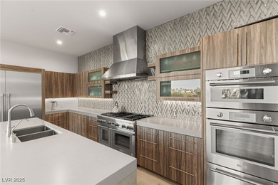 Built by Blue Heron, this modern architectural masterpiece in on Rio Secco Golf Club in Nevada - for sale on GolfHomes.com, golf home, golf lot