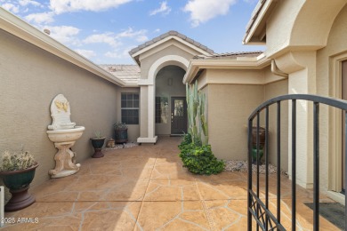 Beautiful home with a casita, courtyard & pool located in the on Tuscany Falls At Pebble Creek in Arizona - for sale on GolfHomes.com, golf home, golf lot