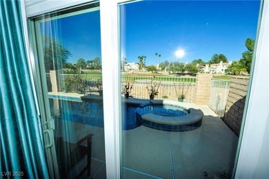 ** BRAND NEW REPLASTERED SOLAR HEATED POOL AND SPA ON THE GOLF on Painted Desert Golf Club in Nevada - for sale on GolfHomes.com, golf home, golf lot