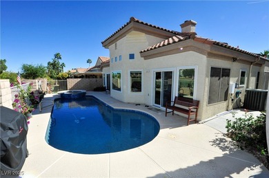 ** BRAND NEW REPLASTERED SOLAR HEATED POOL AND SPA ON THE GOLF on Painted Desert Golf Club in Nevada - for sale on GolfHomes.com, golf home, golf lot