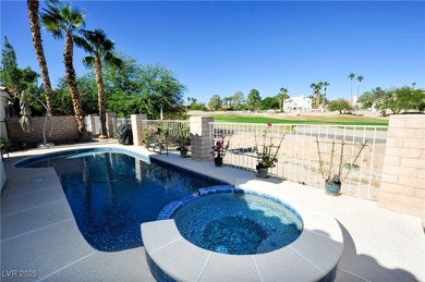 ** BRAND NEW REPLASTERED SOLAR HEATED POOL AND SPA ON THE GOLF on Painted Desert Golf Club in Nevada - for sale on GolfHomes.com, golf home, golf lot
