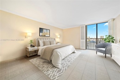 Beautiful corner condo with panoramic water views. Wood floors on Turnberry Isle Resort and Club in Florida - for sale on GolfHomes.com, golf home, golf lot