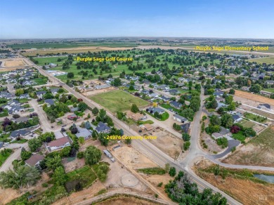 Nestled on nearly a one-acre lot, this retreat boasts mountain on Purple Sage Golf Course in Idaho - for sale on GolfHomes.com, golf home, golf lot