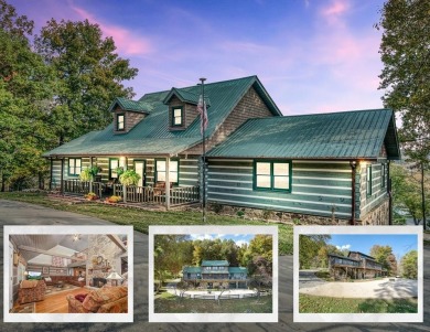 The essence of Tennessee Living! Honest Abe Log Home perched on on Hidden Valley Golf and Country Club in Tennessee - for sale on GolfHomes.com, golf home, golf lot