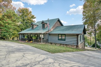 The essence of Tennessee Living! Honest Abe Log Home perched on on Hidden Valley Golf and Country Club in Tennessee - for sale on GolfHomes.com, golf home, golf lot