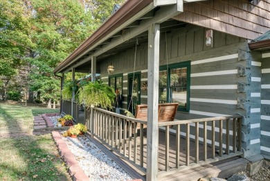 The essence of Tennessee Living! Honest Abe Log Home perched on on Hidden Valley Golf and Country Club in Tennessee - for sale on GolfHomes.com, golf home, golf lot