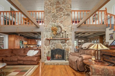 The essence of Tennessee Living! Honest Abe Log Home perched on on Hidden Valley Golf and Country Club in Tennessee - for sale on GolfHomes.com, golf home, golf lot