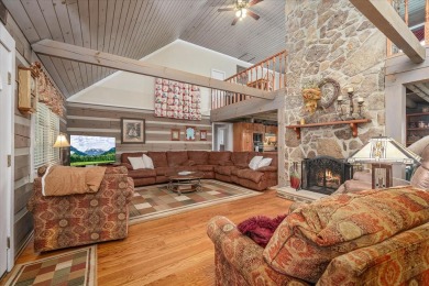 The essence of Tennessee Living! Honest Abe Log Home perched on on Hidden Valley Golf and Country Club in Tennessee - for sale on GolfHomes.com, golf home, golf lot