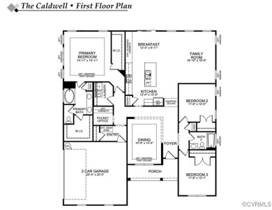 This is a to-be built home! The Caldwell features 5 bedrooms, 4 on Brickshire Golf Club in Virginia - for sale on GolfHomes.com, golf home, golf lot