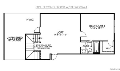 This is a to-be built home! The Caldwell features 5 bedrooms, 4 on Brickshire Golf Club in Virginia - for sale on GolfHomes.com, golf home, golf lot