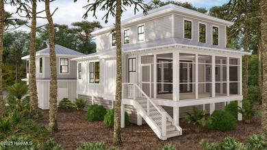 Tucked beneath the live oaks of the Bald Head Island Maritime on Bald Head Island Golf Club in North Carolina - for sale on GolfHomes.com, golf home, golf lot