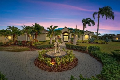 This breathtaking custom home in Lakewood Ranch, Florida, offers on The River Club in Florida - for sale on GolfHomes.com, golf home, golf lot