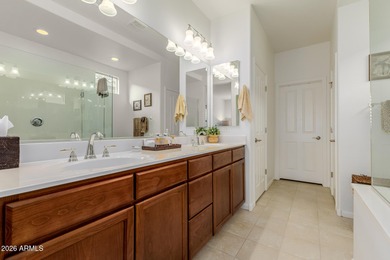 Upgraded Villa situated on a private, desirable South facing lot on Tuscany Falls At Pebble Creek in Arizona - for sale on GolfHomes.com, golf home, golf lot