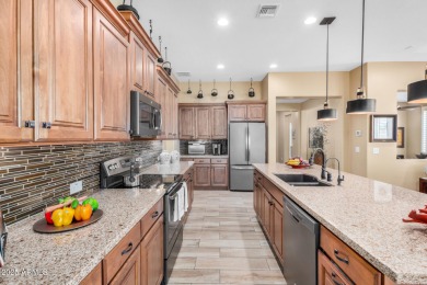 Beautiful, very well-maintained contemporary courtyard villa on Tuscany Falls At Pebble Creek in Arizona - for sale on GolfHomes.com, golf home, golf lot