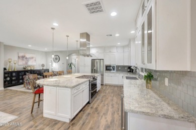 Welcome to a rare and beautifully upgraded single-level home in on Encanterra Country Club in Arizona - for sale on GolfHomes.com, golf home, golf lot