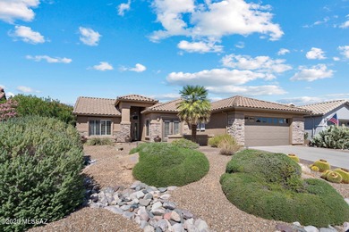 Perfectly positioned on a premium golf course lot, this elegant on Saddlebrooke Golf Course in Arizona - for sale on GolfHomes.com, golf home, golf lot